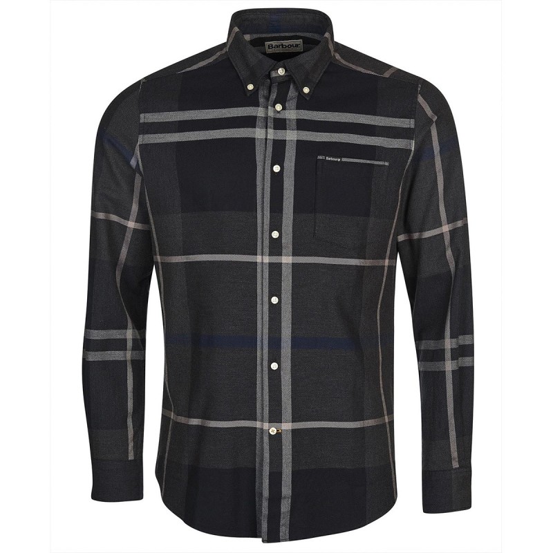 barbour dunoon shirt grey